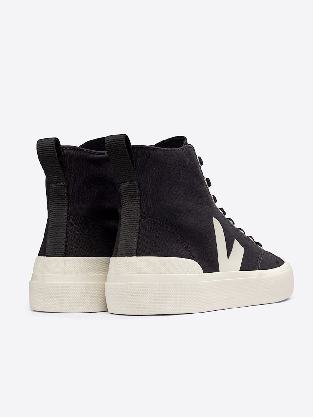 VEJA WATA II CANVAS BLACK PIERRE IN CREAM ACCENTS - UNISEX W9 / M7 - Picture 3 of 14